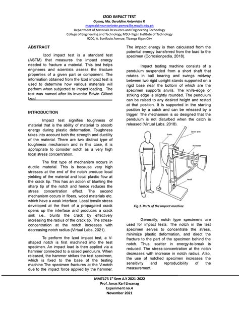 ceast izod impact tester|izod impact test lab report.